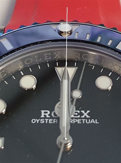 rolex hour hand alignment|rolex hour hand tolerance.